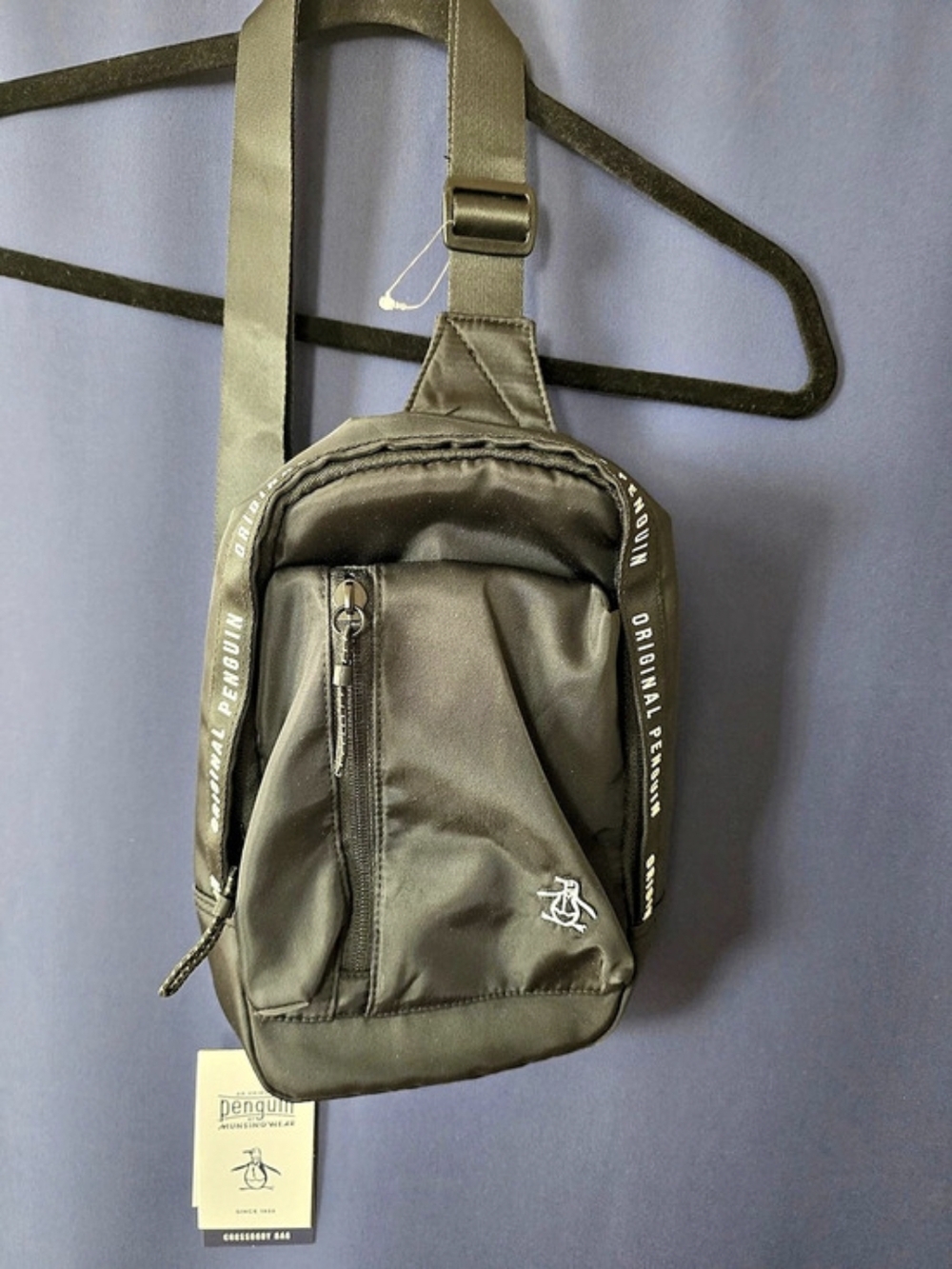 Original Penguin Crossbody Bag in Green NWT